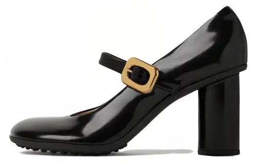 Bottega Veneta Atomic Chunky Heel High Heels 7.5cm Women's Black