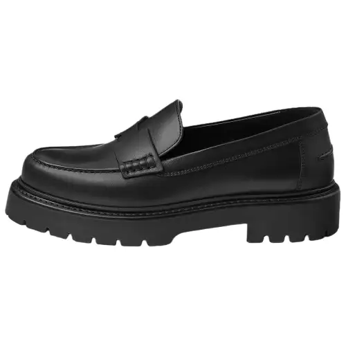 HERMES Klement Calfskin Casual Shoes 3.5cm Women's Black