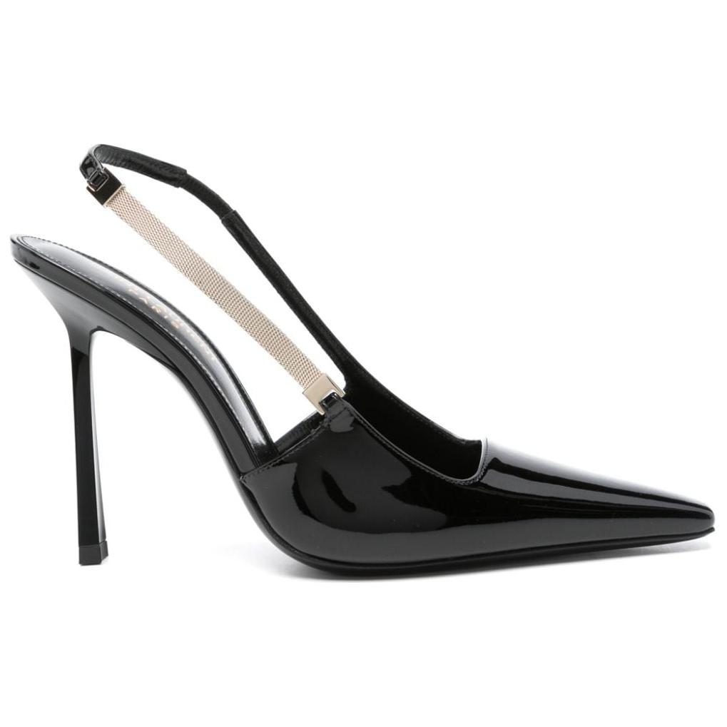Женские туфли Saint Laurent Slingbacks (черные) — фото 2