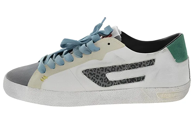 DIESEL Stylish Skateboarding Shoes Women's White Gray