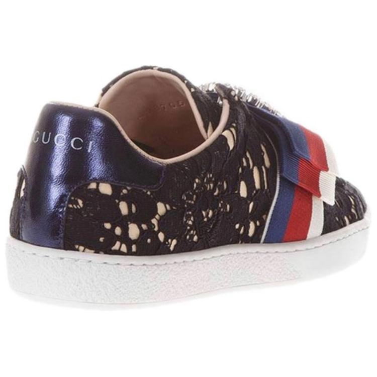 Женские кеды Gucci ACE (черный) — фото 4