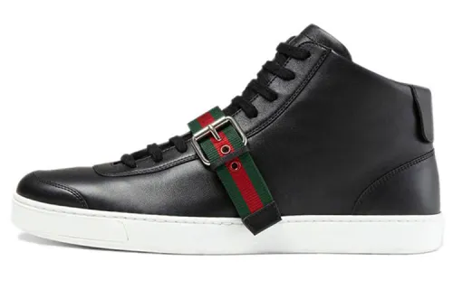 GUCCI Leather Sneakers Black