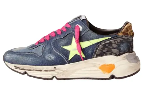 Golden Goose Running Sole Low top Casual Shoes Men's Blue