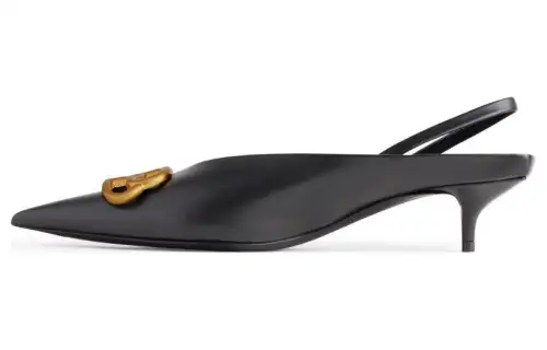 Balenciaga Bb Square Knife Slingback Pumps 'Black' Women's