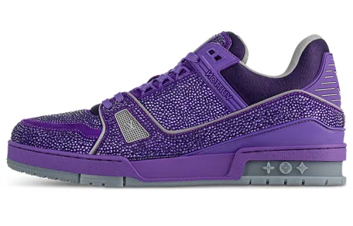 LOUIS VUITTON Lv Trainer Purple Swarovksi Crystals