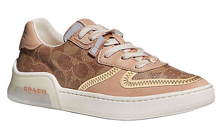 COACH CitySole Court Sports Stylish Skateboarding Shoes Women's Dark Brown