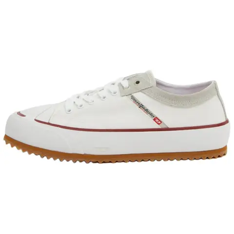 DIESEL Low top Stylish Skateboarding Shoes Men's White Gray