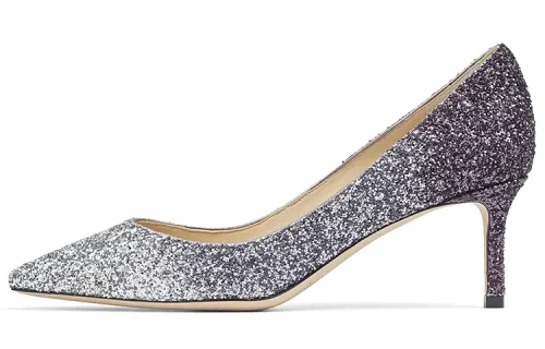 Jimmy Choo Romy 60 Slim Heel High Heels Women's Silver Purple Gradient