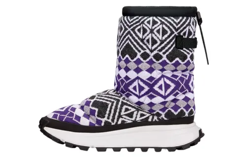 DIOR Snow Mesh Ankle Boots Men's Purple Gray White