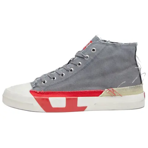 DIESEL S D Verse High top Canvas Shoes Men's Gray