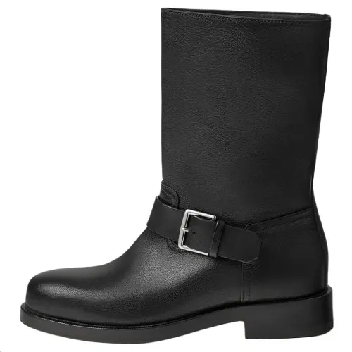 HERMES Leo Ankle Boots 3.3cm Women's Black