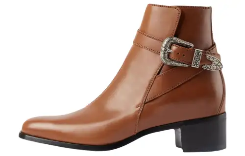 Gucci Buckled Ankle Boot 'Brown'