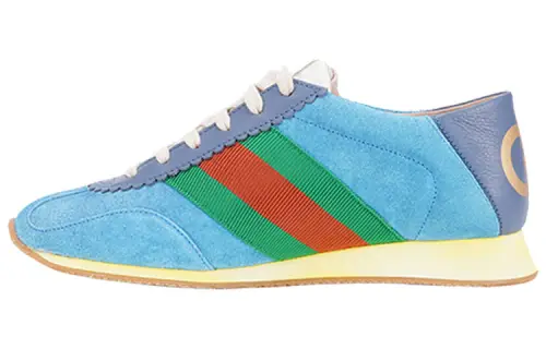 GUCCI Women's Rocket Suede Low 'Blue' Women's
