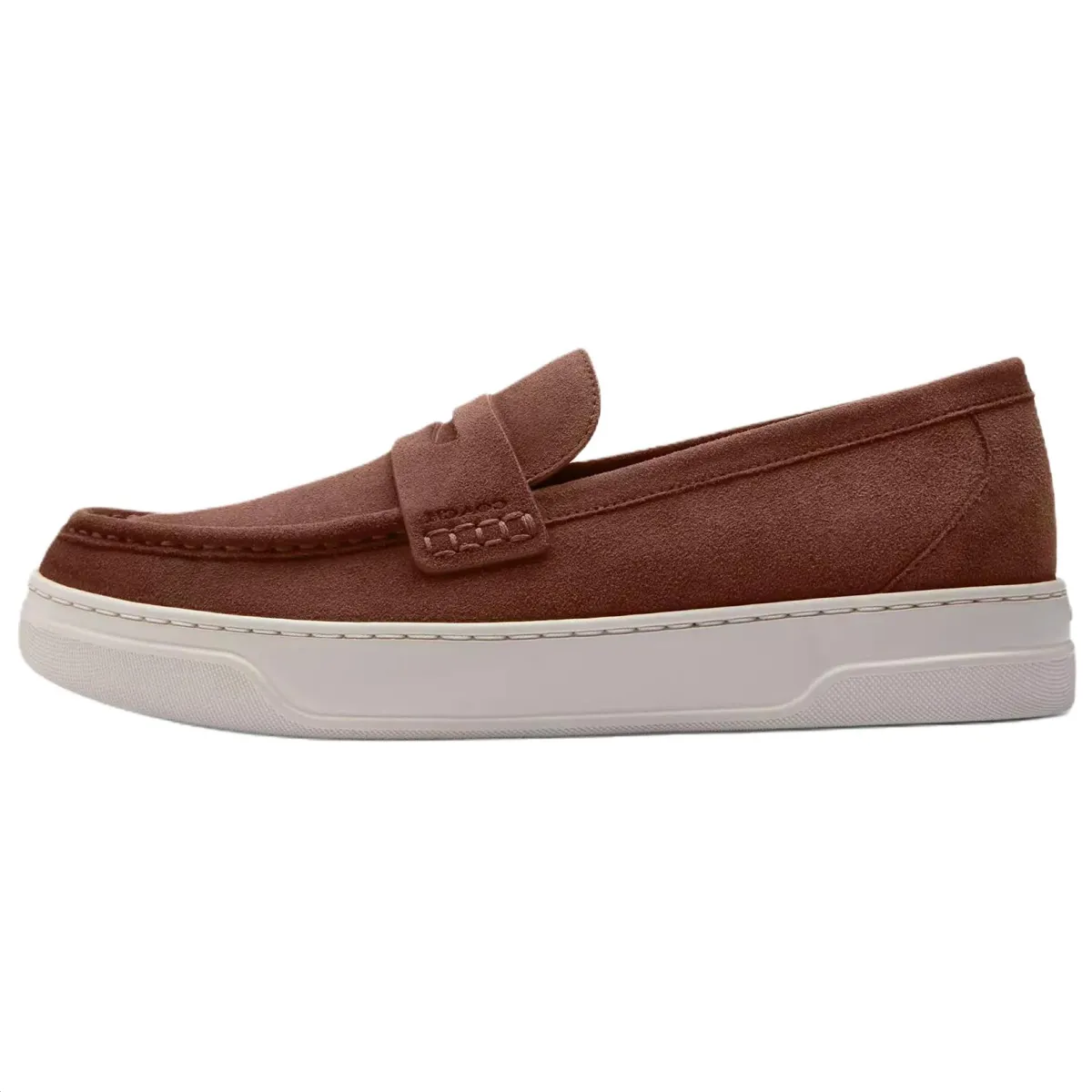 COACH Hybrid Suede Loafers Men's Brown