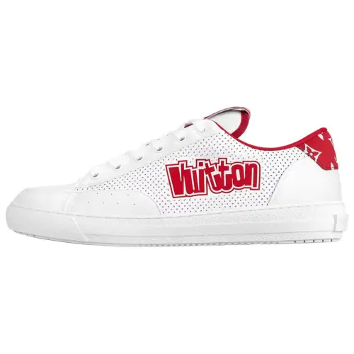 LOUIS VUITTON Charlie Low top Skateboard Shoes Men's White