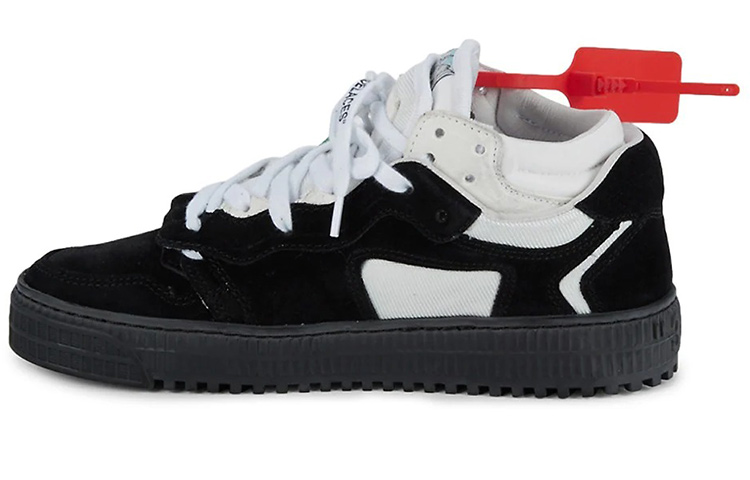 Женские кроссовки OFF-WHITE Off 3.0 (черно-бело-зеленые)