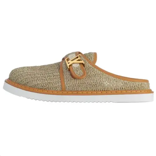 LOUIS VUITTON Easy Closed Toe Slippers Men's Umber