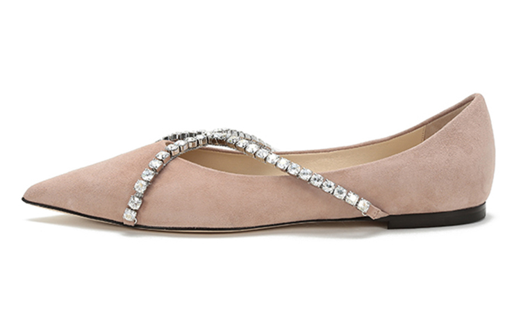 Jimmy Choo Genevi Flat Shoes Women's Pink