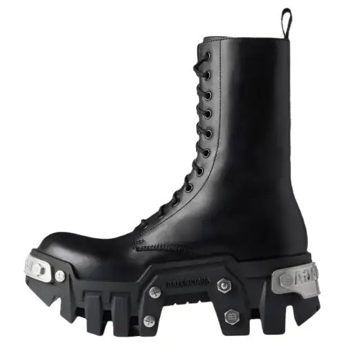 Balenciaga Bulldozer Platform Lace-up Boots
