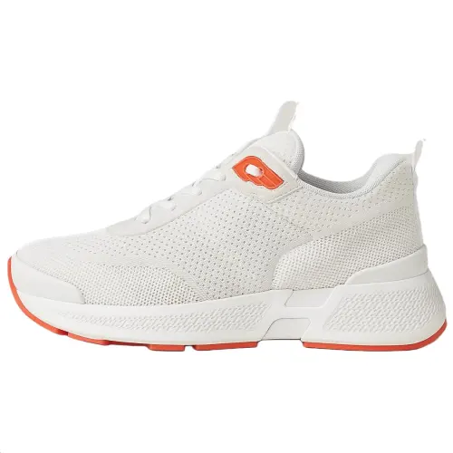 HERMES Heros Suede Casual Shoes Women's White