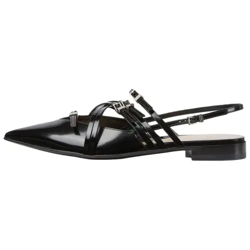 GUCCI Leather Casual Shoes Women's Black