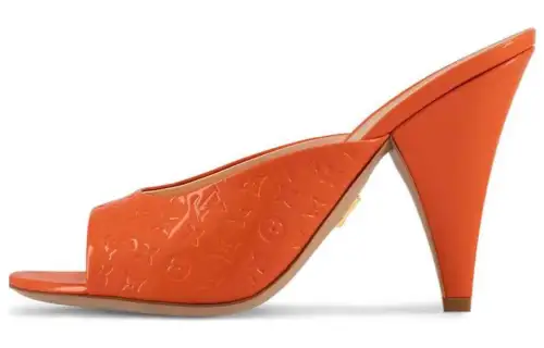 LOUIS VUITTON Slide Slippers Women's Orange