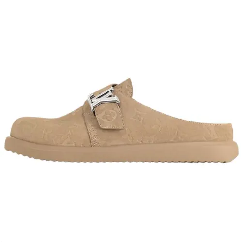 LOUIS VUITTON Easy Closed Toe Slippers Men's Brown