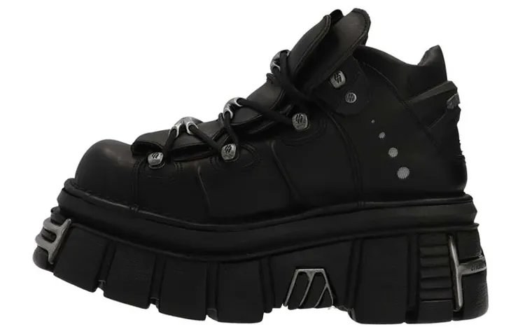 Vetements 75mm Platform Leather Sneakers