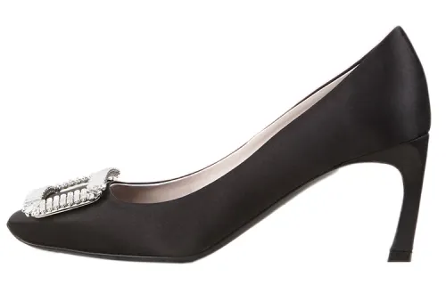 Roger Vivier Roger Vivier Trompette Crystal stiletto heels 7cm women's black