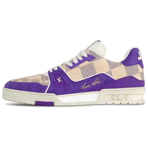 LOUIS VUITTON Damier LV Trainer Purple
