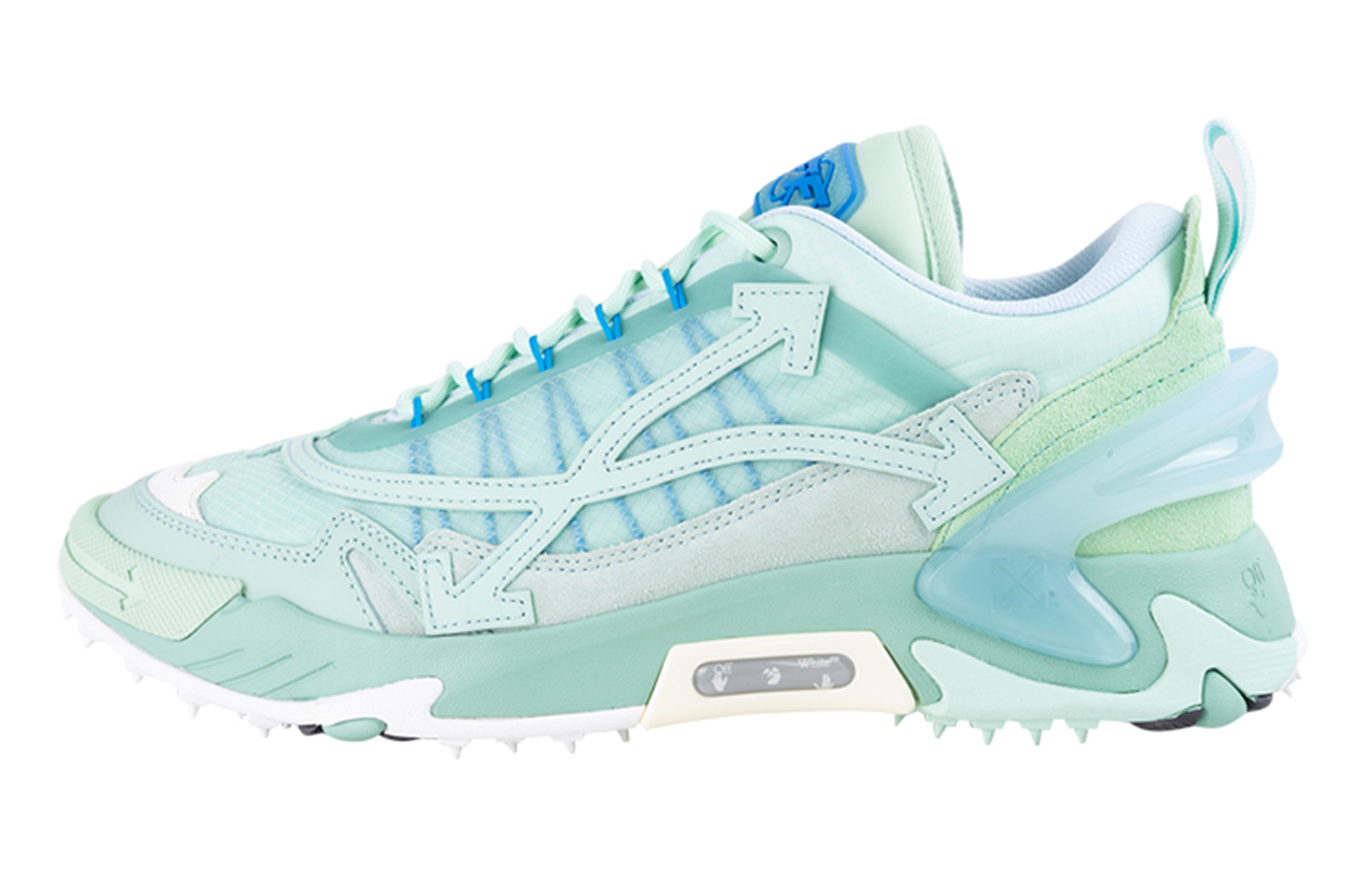 Мужские кроссовки OFF-WHITE Odsy-2000 (мятно-синие)