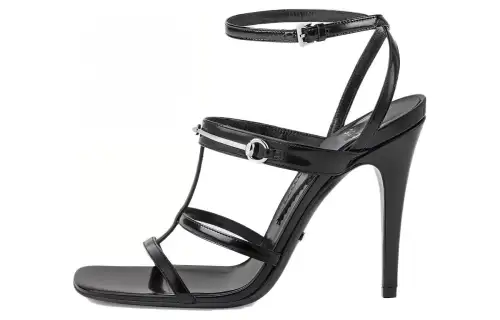 GUCCI Horsebit 105mm Strappy Leather Sandals