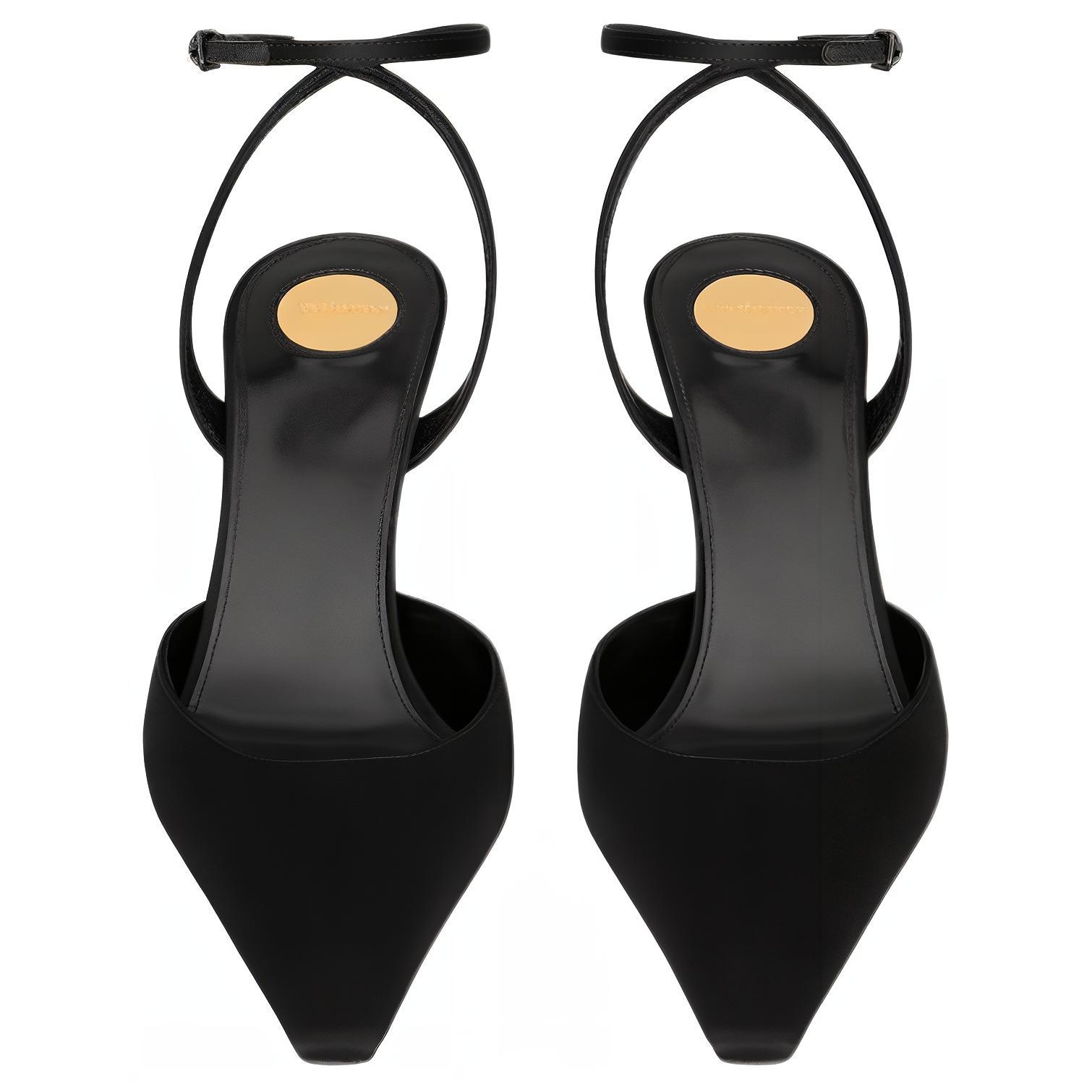 Женские туфли SAINT LAURENT AIMÉE 7.5cm (черные) — фото 4