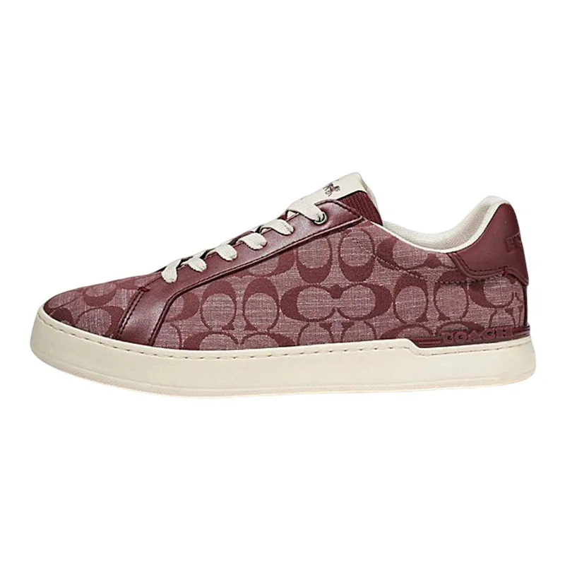 COACH Money Clip Low top Stylish Skateboarding Shoes Men's Red