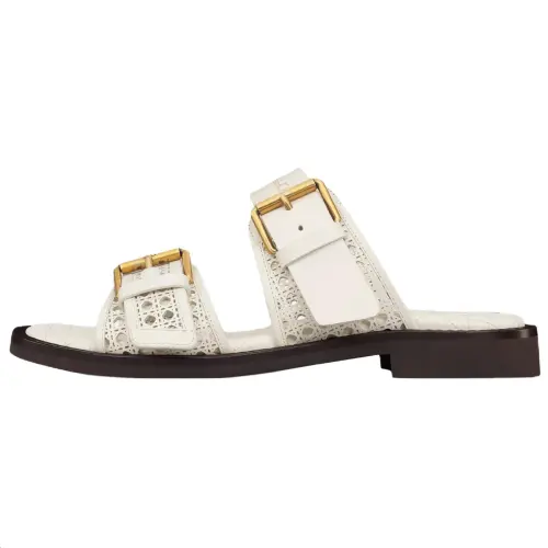 DIOR Slide Slippers Women's Ivory White