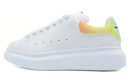 Alexander McQueen Larry Oversized Low Top Sneakers 'White Multi' Women's