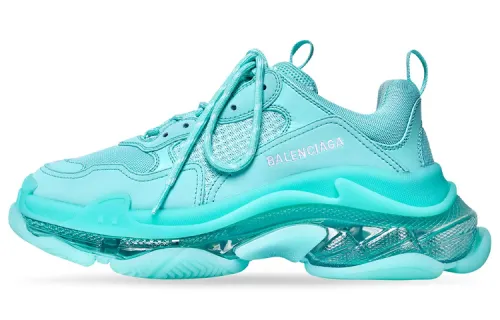 Balenciaga Triple S Clear Sole Blue Women's