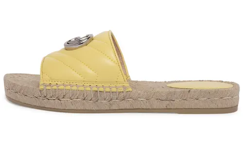 GUCCI GG Sandals Yellow Women's
