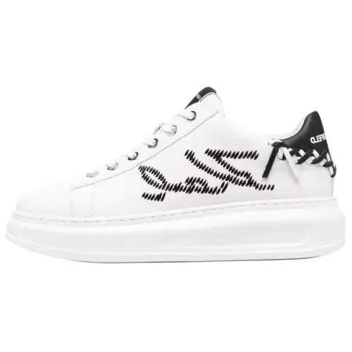 KARL LAGERFELD Logo-embroidered Low-top Platform Sneakers