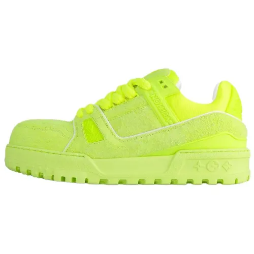 LOUIS VUITTON Trainer Maxi 2025 Spring Men's Collection Low top Skateboard Shoes Men's Green