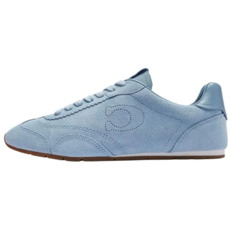 COACH German Army Trainers Low top Casual Shoes Women's Bluebell Color