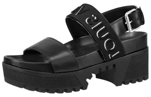 LOUIS VUITTON Laureate Platform Sandals 'Black' Women's