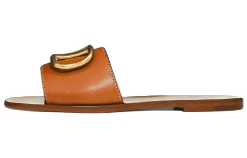 Valentino Garavani VLogo Signature Leather Slides