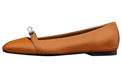 HERMES Bilbao Casual Shoes Women's Hazel Brown