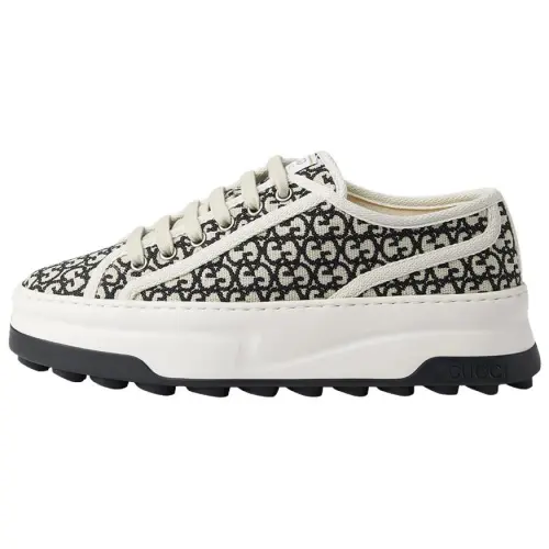 Gucci Wmns Gg Sneaker 'Ivory Black' Women's