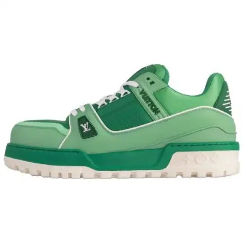 LOUIS VUITTON Trainer Maxi Low top Skateboard Shoes Men's Green