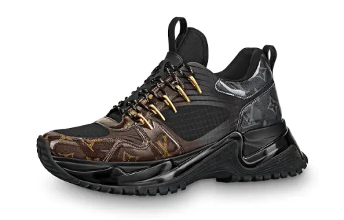 LOUIS VUITTON Lv Run Away Pulse Sneakers 'Black With Monogram Tip'