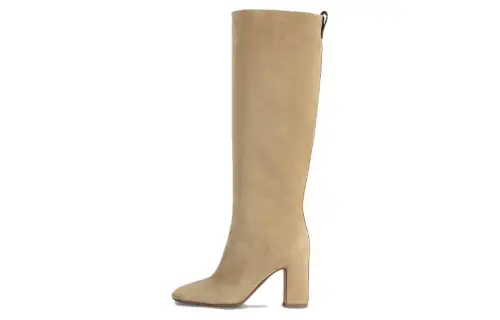 LOUIS VUITTON Donna Suede Knee high Boots Women's Brown