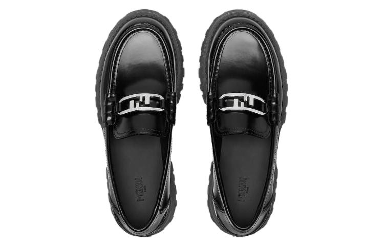 Мужские лоферы Fendi O'Lock (черные) — фото 4