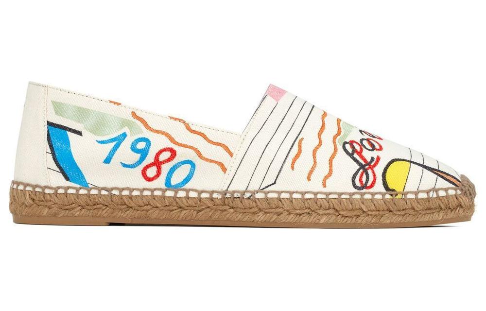 Мужские туфли SAINT LAURENT Espadrilles (белые) — фото 2